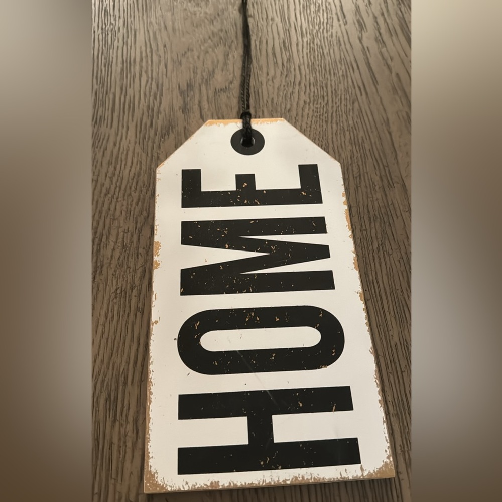 Hanging HOME sign